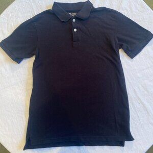 Childrens Place Black Short Sleeve Polo Collared Youth  Size L 10 / 12